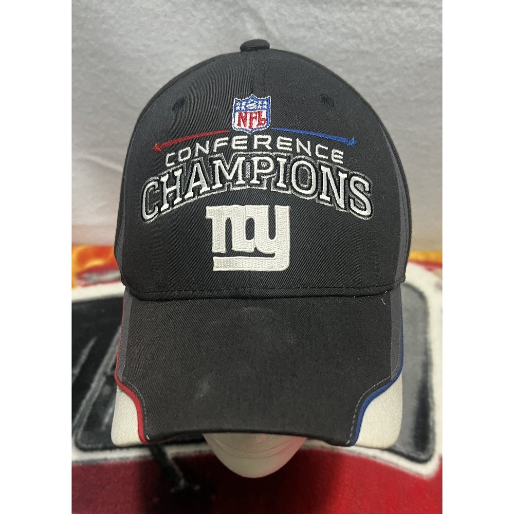 NY Giants Conference Champions Reebok Authentic Sideline Adjustable Hat SB 42